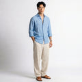 SKY BLUE LINEN SHIRT